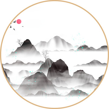 工藝裝飾水墨畫