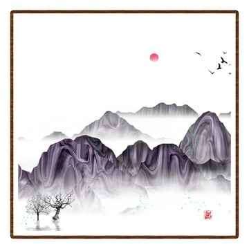 意境禪意裝飾抽象畫