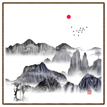 意境水墨掛畫