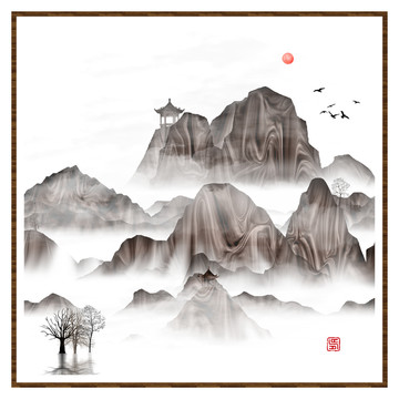 工藝裝飾水墨畫