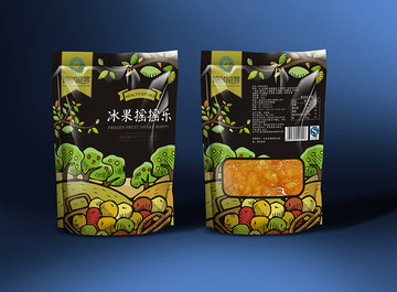 果汁飲品包裝平面圖