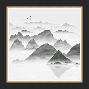 云霧水墨畫