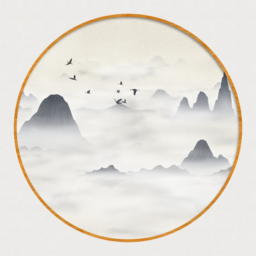 山水裝飾畫