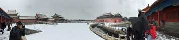 紫禁城故宫的雪