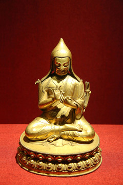 16世纪西藏祖师铜像