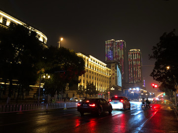 汉口江滩夜景