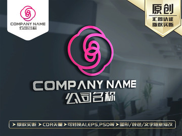 玫瑰花朵LOGO設(shè)計(jì)玫瑰標(biāo)志