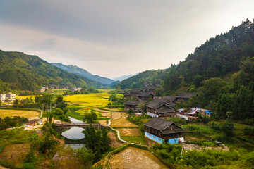 山村田園風光