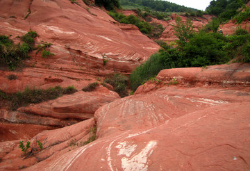 大横山红土坡水蚀地形