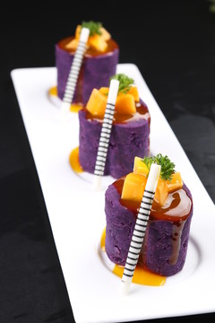 养生木瓜紫薯