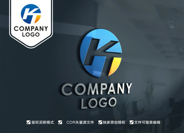 KT字母標志TK字母標志