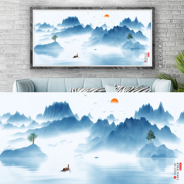 新中式山水畫