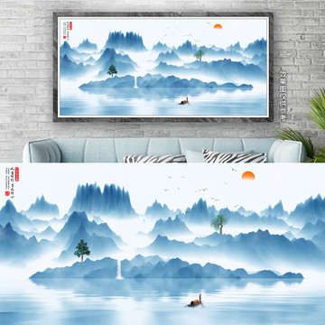 新中式意境水墨裝飾畫(huà)