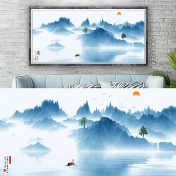 新中式意境水墨裝飾畫(huà)