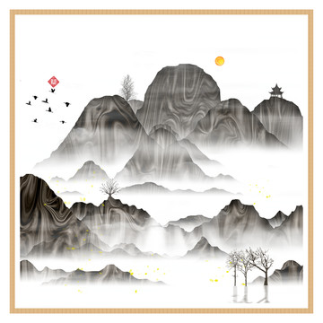 工藝裝飾水墨畫