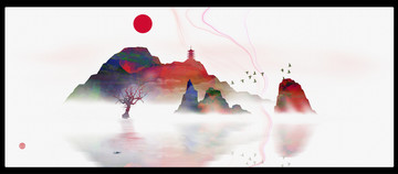 現(xiàn)代水墨掛畫