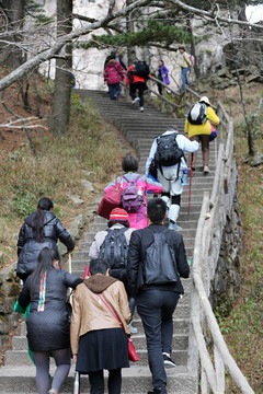 黄山游客