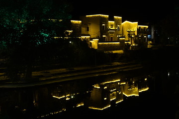 江西瑶里古镇夜景