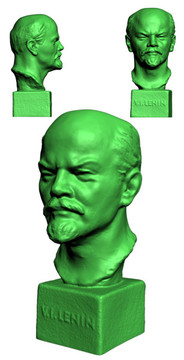 3dmax模型列寧頭像