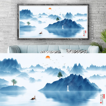 簡約山水畫