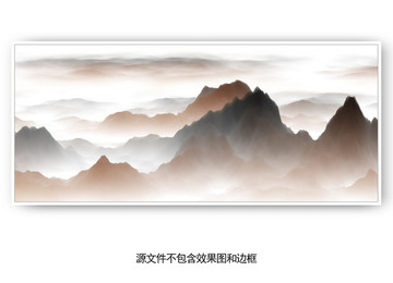 山水抽象画