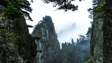 黄山云海奇石