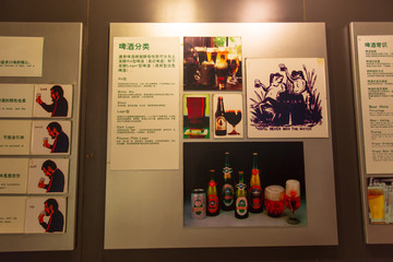 山东青岛啤酒博物馆啤酒分类