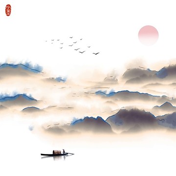 水墨裝飾畫