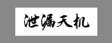 泄漏天機