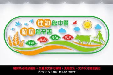 食堂文化墻