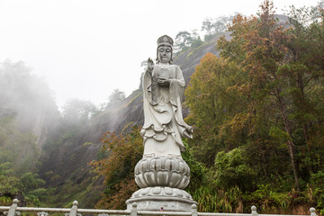 武夷山天心永乐禅寺观音菩萨雕像