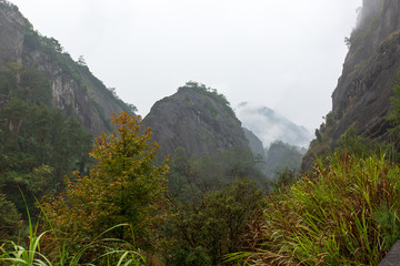 福建武夷山风景区云海风光