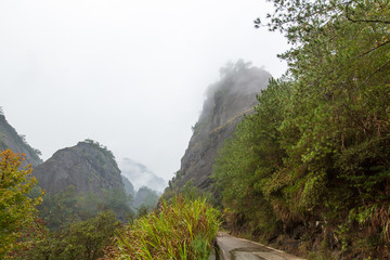 福建武夷山风景区云海风光