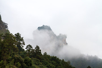 福建武夷山风景区大王峰远望