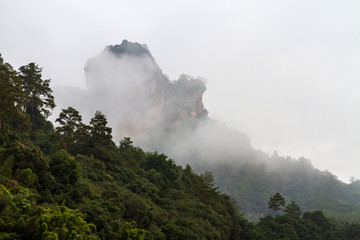 福建武夷山风景区大王峰远望