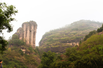 福建武夷山风景区玉女峰风光