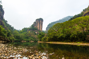 福建武夷山风景区玉女峰风光