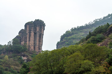 福建武夷山风景区玉女峰风光