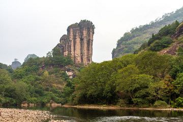 福建武夷山风景区玉女峰风光