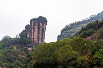 福建武夷山风景区玉女峰风光