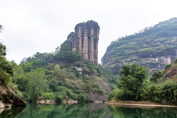 福建武夷山风景区玉女峰风光