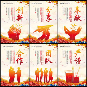 辦公室掛圖分享奉獻(xiàn)合作團(tuán)隊嚴(yán)謹(jǐn)