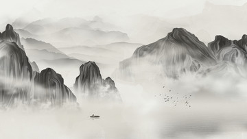 意境山水裝飾畫
