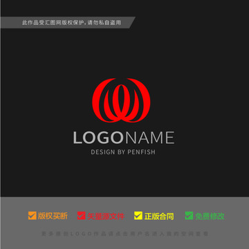 菊花LOGO字母W