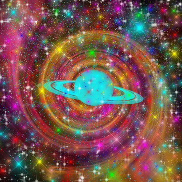 高清宇宙漩渦星空圖