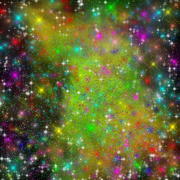 高清璀璨絢麗的宇宙星空圖