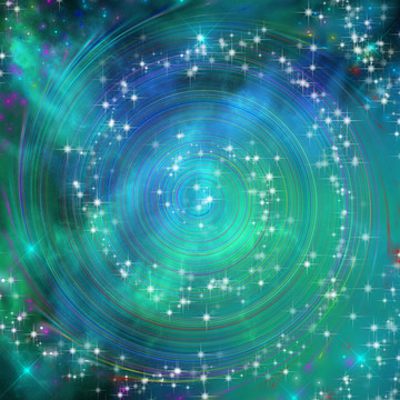 高清璀璨絢麗的宇宙星空圖