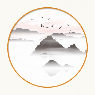 現(xiàn)代原創(chuàng)風(fēng)格畫寫意水墨畫