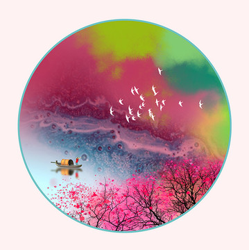 水墨山水畫