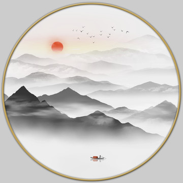 水墨山水畫